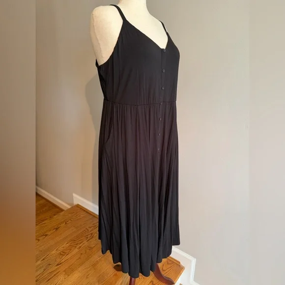 NWT Torrid Black Supersoft Button-Front Midi Dress - Torrid Size 3 (22-24, 3X) - Picture 6 of 16